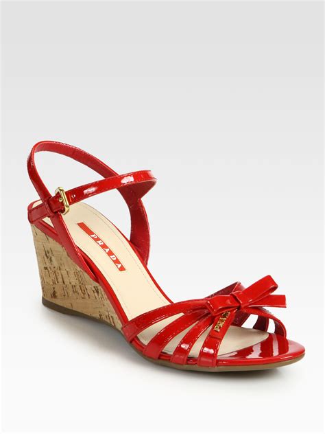 prada red bow shoes|prada chandelier shoes.